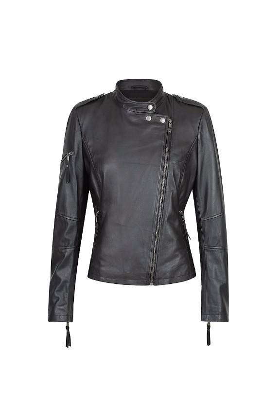 Woman Leather Jacket Louise Black 2