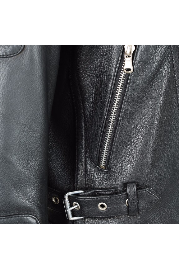 Woman Leather Jacket Rebel Black 1